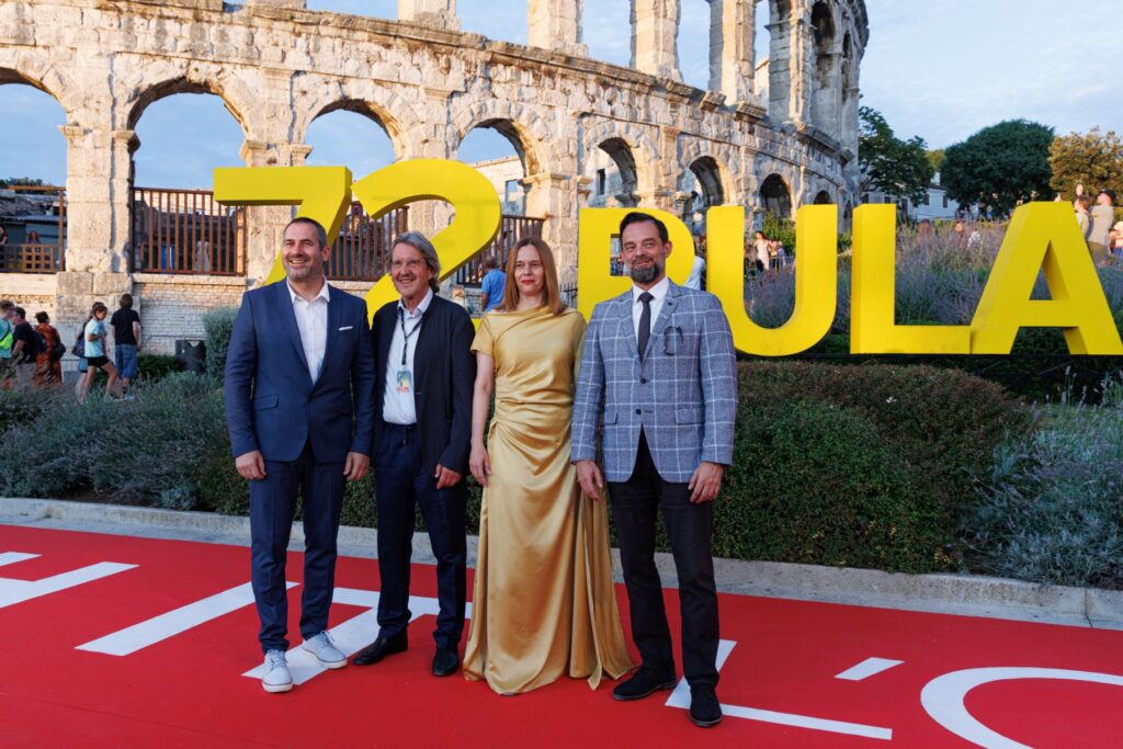 Svečano otvaranje - Arena_Danijel Pek, Chris Marcich, Tanja Milicic i Krešimir Partl Danijel Pek, Chris Marcich, Tanja Miličić i Krešimir Partl