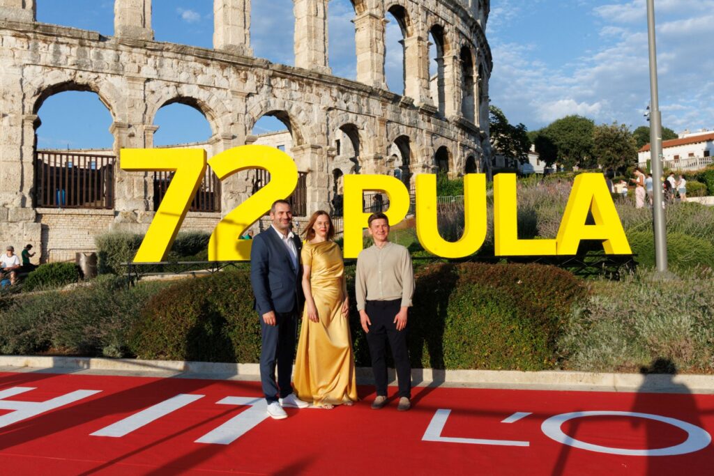 Svečano otvaranje - Arena_Danijel Pek, Tanja Milicic, Mario Kozina Danijel Pek, Tanja Miličić, Mario Kozina