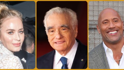Wmily Blunt, Martin Scorsese i Dwayne Johnson